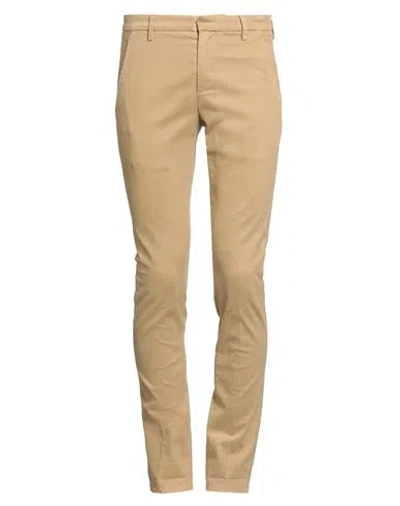 Dondup Man Pants Sand Size 35 Cotton, Elastane