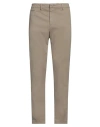 Dondup Man Pants Sand Size 35 Cotton, Elastane In Beige
