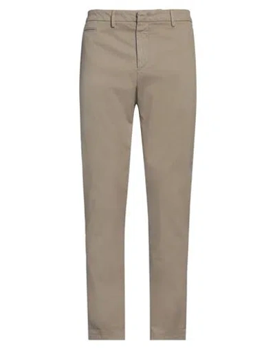 Dondup Man Pants Sand Size 35 Cotton, Elastane In Beige