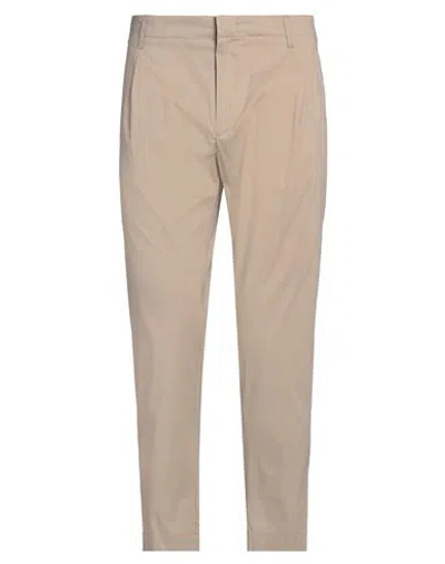 DONDUP DONDUP MAN PANTS SAND SIZE 35 COTTON, POLYAMIDE, ELASTANE