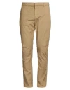 Dondup Man Pants Sand Size 36 Cotton, Polyester, Elastane In Brown