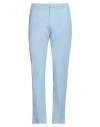 Dondup Man Pants Sky Blue Size 38 Cotton, Elastane