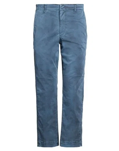Dondup Man Pants Slate Blue Size 29 Cotton, Elastane