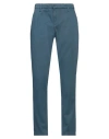 Dondup Man Pants Slate Blue Size 33 Cotton, Elastane
