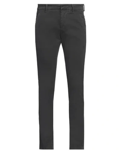 Dondup Man Pants Charcoal Size 29 Cotton, Elastane In Grey