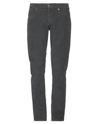 Dondup Man Pants Charcoal Size 29 Cotton, Elastane In Grey