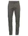 Dondup Man Pants Charcoal Size 34 Cotton, Elastane In Grey