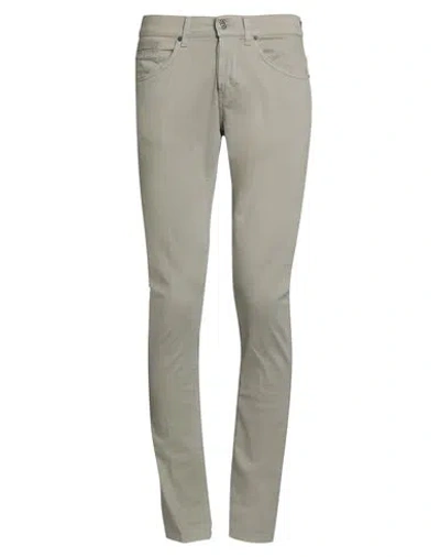 Dondup Man Pants Taupe Size 30 Cotton, Elastane In Gray