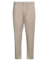 Dondup Man Pants Taupe Size 32 Cotton, Lyocell, Elastane In Grey