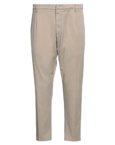 Dondup Man Pants Taupe Size 32 Cotton, Lyocell, Elastane In Grey