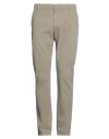 Dondup Man Pants Taupe Size 34 Cotton, Elastane In Green