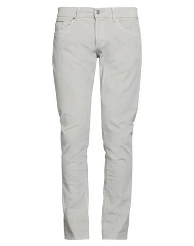 Dondup Man Pants Taupe Size 35 Cotton, Elastane In Gray