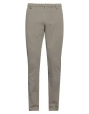 Dondup Man Pants Taupe Size 35 Cotton, Elastane In Grey