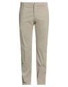 Dondup Man Pants Taupe Size 38 Cotton, Elastane In Green