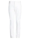 Dondup Man Pants White Size 30 Cotton, Elastane