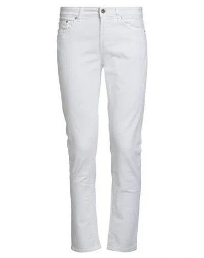 Dondup Man Pants White Size 30 Viscose, Polyamide, Elastane
