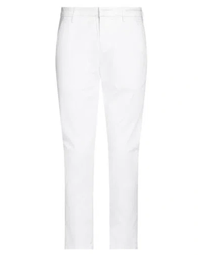 DONDUP DONDUP MAN PANTS WHITE SIZE 33 COTTON, ELASTANE