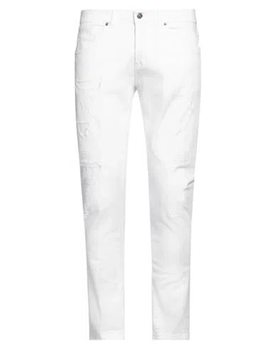 DONDUP DONDUP MAN PANTS WHITE SIZE 31 COTTON, ELASTOMULTIESTER, ELASTANE