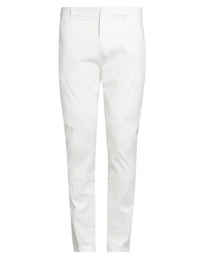 DONDUP DONDUP MAN PANTS WHITE SIZE 33 COTTON, ELASTANE