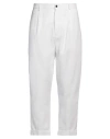 Dondup Man Pants White Size 34 Cotton