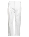 Dondup Man Pants White Size 35 Cotton, Elastane In White