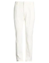 Dondup Man Pants White Size 36 Cotton, Elastane In Yellow
