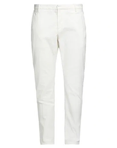 DONDUP DONDUP MAN PANTS WHITE SIZE 40 COTTON, ELASTANE