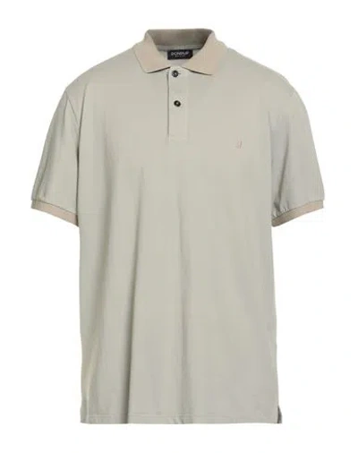 Dondup Man Polo Shirt Beige Size L Cotton, Polyamide In Multi