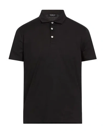 Dondup Man Polo Shirt Black Size M Cotton