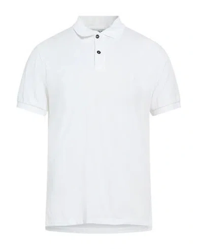 Dondup Man Polo Shirt White Size S Cotton, Polyamide