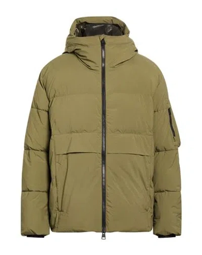 Dondup Man Puffer Military Green Size 44 Polyamide
