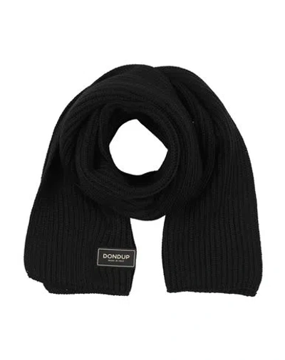 Dondup Man Scarf Black Size - Wool, Acrylic