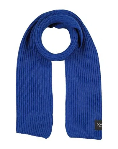 Dondup Man Scarf Bright Blue Size - Wool, Acrylic