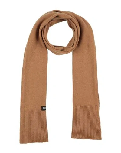 Dondup Man Scarf Camel Size - Cashmere, Wool In Brown