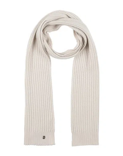 Dondup Man Scarf Ivory Size - Wool In White