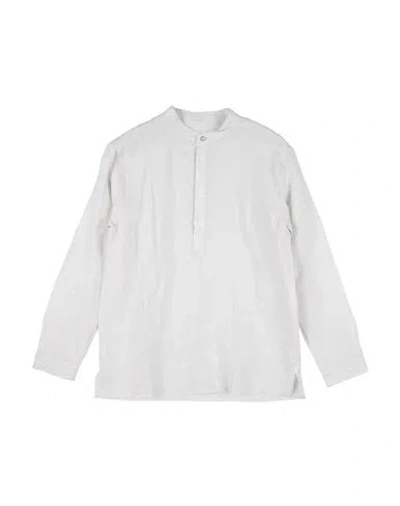 Dondup Man Shirt Beige Size 14 Cotton In White