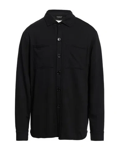 Dondup Jersey-texture Shirt In Black