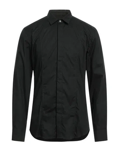 Dondup Man Shirt Black Size Xl Cotton, Elastane