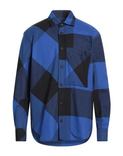 Dondup Man Shirt Bright Blue Size L Cotton