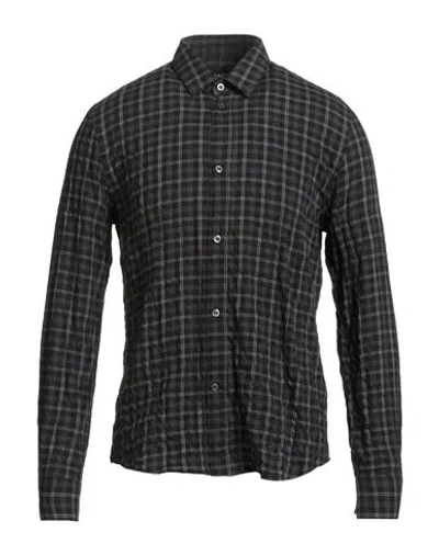 DONDUP DONDUP MAN SHIRT DARK GREEN SIZE L COTTON, ELASTANE