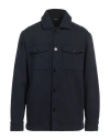 Dondup Man Shirt Midnight Blue Size L Cotton
