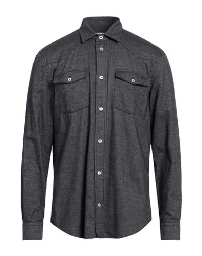Dondup Man Shirt Midnight Blue Size Xl Cotton