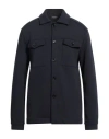 Dondup Man Shirt Midnight Blue Size L Cotton In Blue