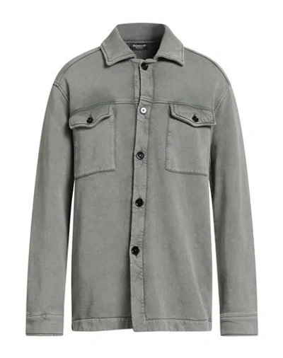 Dondup Man Shirt Military Green Size L Cotton