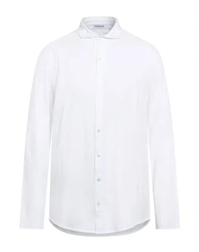 Dondup Man Shirt White Size Xxl Cotton