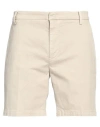 Dondup Man Shorts & Bermuda Shorts Beige Size 29 Cotton, Elastane