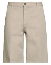 Dondup Man Shorts & Bermuda Shorts Beige Size 34 Cotton