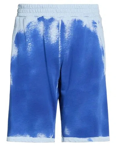 Dondup Man Shorts & Bermuda Shorts Blue Size L Cotton
