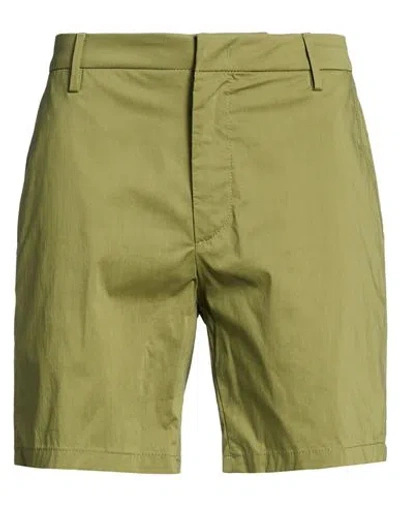 Dondup Man Shorts & Bermuda Shorts Green Size 29 Cotton, Polyamide, Elastane