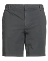 Dondup Man Shorts & Bermuda Shorts Grey Size 35 Cotton, Elastane In Gray